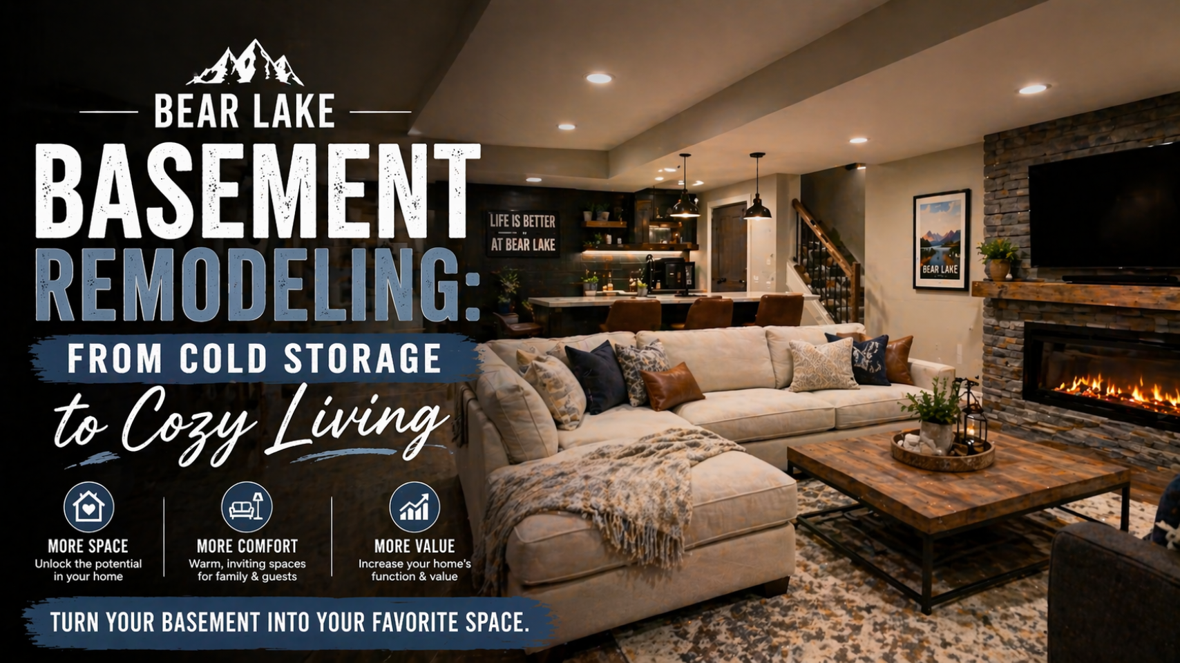 basement remodel bear lake idaho