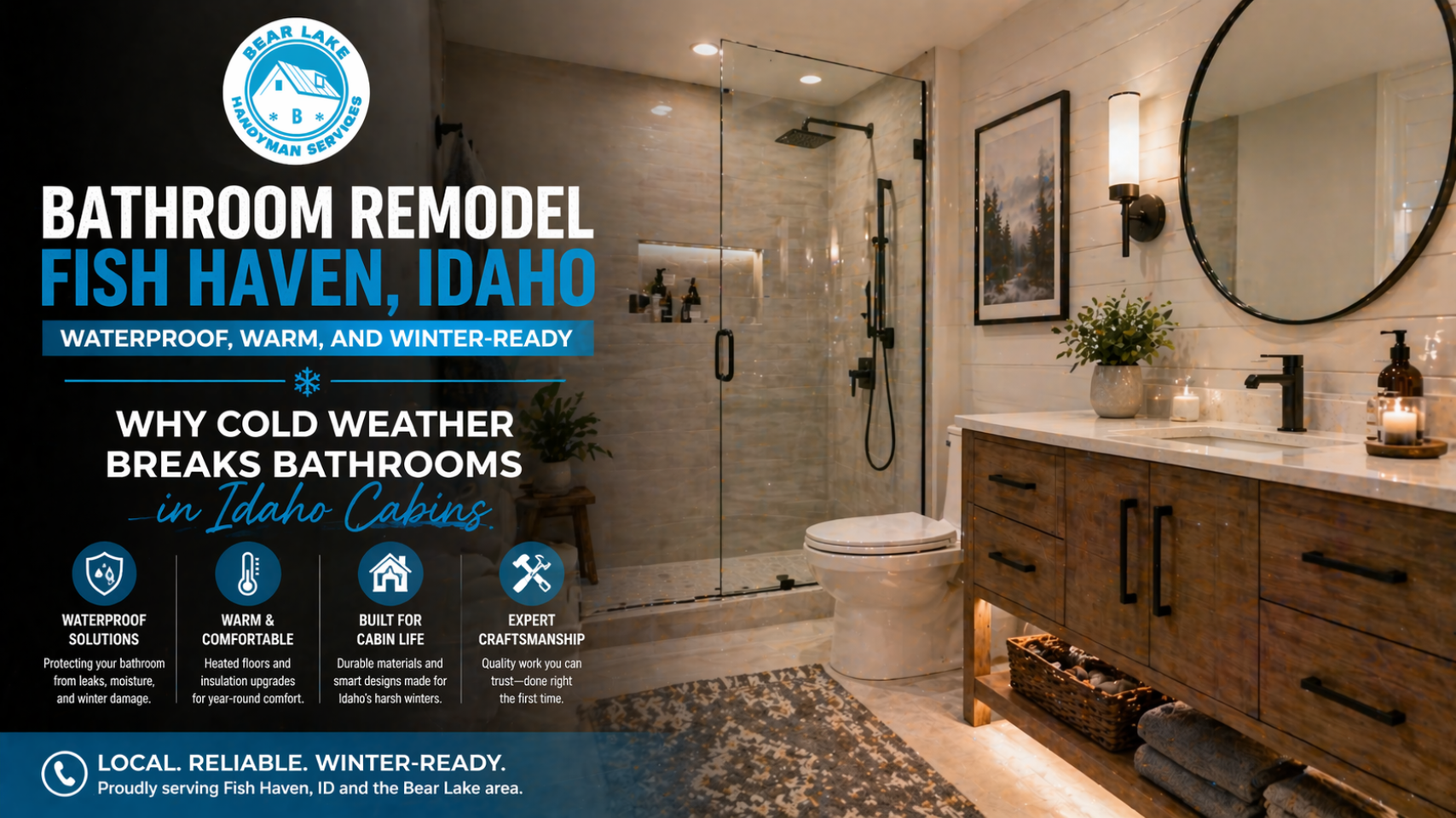 bathroom remodel bear lake idaho
